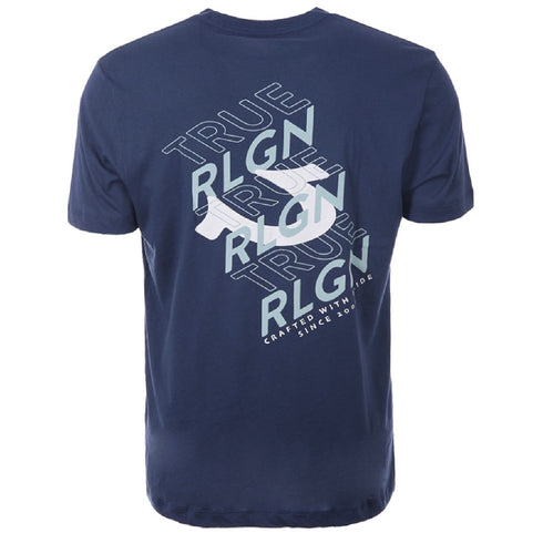 True Religion Slant Tr Navy T Shirt